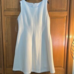 Calvin Klein Sleeveless White Dress